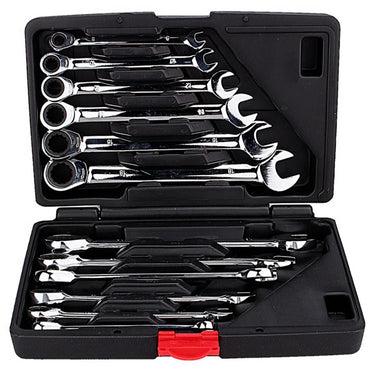 8-19mm Ratcheting Spanner Set: Ideal for DIY and Work, with case from NSE Imports #1.